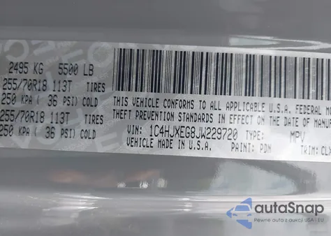 2018 Jeep Wrangler Unlimited Sahara 4X4 из США, поврежденный, VIN 1C4HJXEG8JW229720